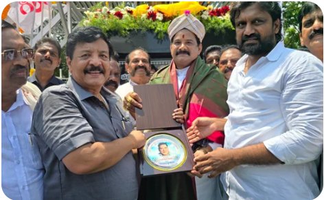 Receiving a framed memento